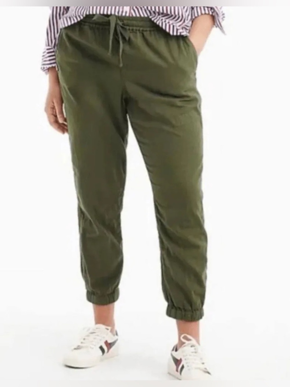 NWT J‎ Crew Olive Green Casual Jogger Pants size 2